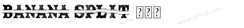 banana split字体转换